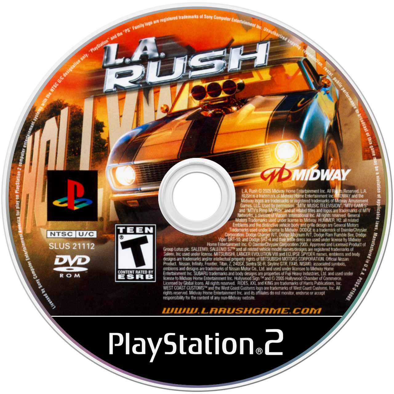 LA Rush media 3 for Playstation 2